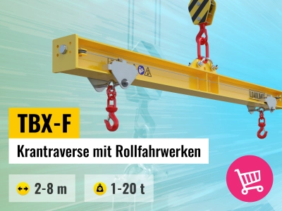 LOADLIMIT® TBX-F Balken-Traversen mit Rollfahrwerken