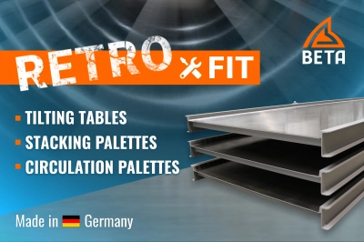 RETROFIT - tilting tables and circulation pallets of all manufacturers